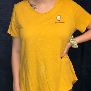 Two yellow shirts